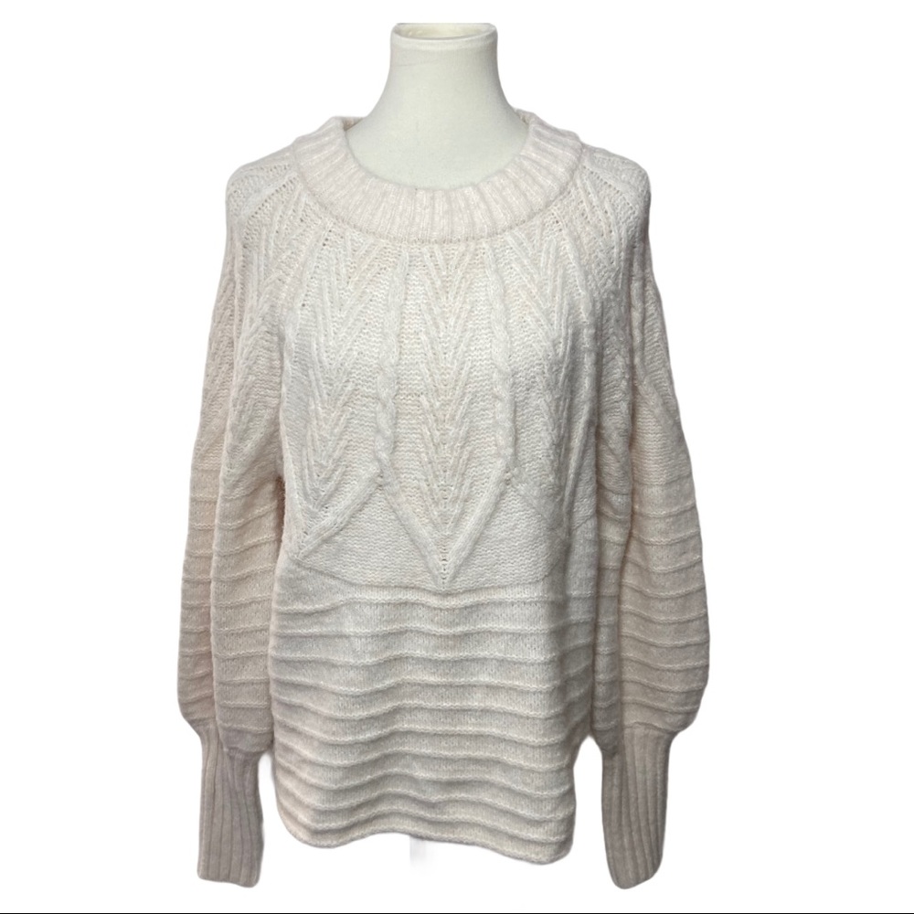 Universal Thread Cable Sweater Creamy White XXLA